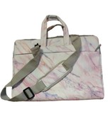 Mosiso Laptop Sleeve Notebook Messenger Bag Case Pink Gray Marbled 12&quot; x... - $14.84