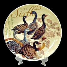 Noble Excellence 12 Days of Christmas SIXTH DAY Salad Plate Geese a Layi... - £12.86 GBP