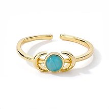 Moon opal ring,sailor moon ring,moon ring,crescent moon ring,gift for he... - $25.00