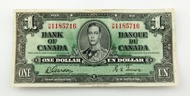 1937 Bank Von Canada Ein Dollar Banknote (F) Fein Zustand Pick #58d - €62,34 EUR