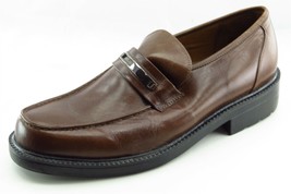 Bristol Shoes Sz 10.5 M Round Toe Brown Loafer Leather Men - $39.19
