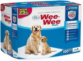 Four Paws Original Wee Wee Pads Leak-Proof System for Dogs - 100 ct (bag) - £54.67 GBP