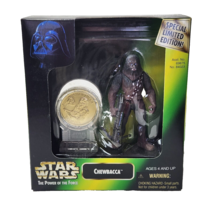 VINTAGE 1997 KENNER STAR WARS CHEWBACCA FIGURE W/ GOLD COIN NEW # 84023 TOY - £9.70 GBP