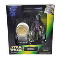 VINTAGE 1997 KENNER STAR WARS CHEWBACCA FIGURE W/ GOLD COIN NEW # 84023 TOY - £9.27 GBP