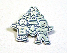 Vintage Sterling Silver Save the Children  Silver Brooch Pin Signed EFS #2 - £15.80 GBP