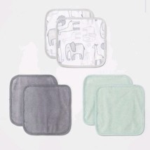 2 Packages of Baby 6pk Little Peanut Washcloth Set - Cloud Island Green ... - $252.74 MXN