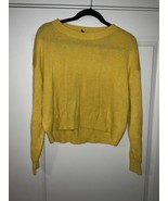Divided H&amp;M Womens Cropped Sweater Large  Long Sleeve Yellow - $13.77 CAD