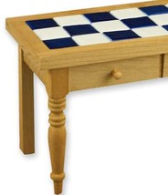 Work Table Porcelain Tile 1.762/0 Reutter Blue and White Dollhouse Minia... - £35.60 GBP