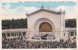 Balboa Park San Diego California CA Pipe Organ Recital Postcard B04 - $2.99