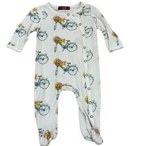 Milkbarn Baby Bicycle Print Footed Romper 3-6 Months - €16,45 EUR