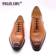 Italian Style Men Formal Shoes Handmade Genuine Calf Leather OxShoes for Men Cla - £99.14 GBP