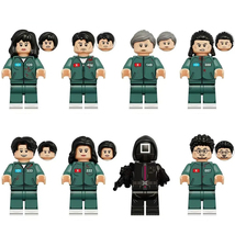 8Pcs Squid Game Manager Players Minifigures Seong Gi-hun Cho Sang-woo Mi... - €14,95 EUR
