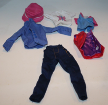 Fashion Girl Doll Clothes Butterfly Top Pants Vest Shirt Jacket Hat Mixe... - $237.86 MXN