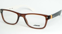 Sting VS6470 0G86 Transparent Brown /WHITE /BLACK Eyeglasses Glasses 50-19-130mm - £50.23 GBP