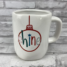 Pier 1 Shine Ornament Mug Christmas Holiday Porcelain Coffee Cup - $14.21