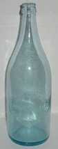Vtg Aqua Blue Pan American Bottling Works New York Glass Bottle Vase Bar... - $8.91