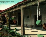 Glimpse of Ramonas Home San Diego California CA UNP 1910s DB Postcard - £3.08 GBP