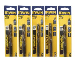 Irwin TurboMax 73626 13/32&quot; Drill Bits Pack of 5 - £25.28 GBP