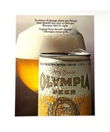 Olympia Beer Vintage 1976 Print Ad 8” x 10.75&quot; 70s Washington - £17.20 GBP