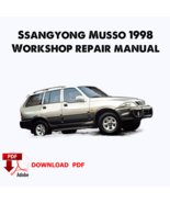 Ssangyong Musso 1998 Factory manual, Workshop Service repair manual,Ebook, Pdf, 
