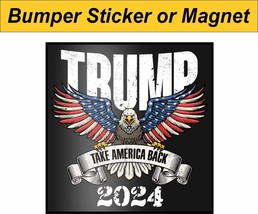 Trump 2024 Sticker Trump 2024 Take America Back Exterior Decal In Various Sizes - £5.47 GBP+