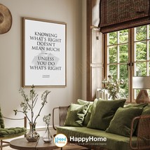 Do What&#39;s Right Theodore Roosevelt Quote Poster Inspirational Wall Art -P503 - £18.82 GBP+