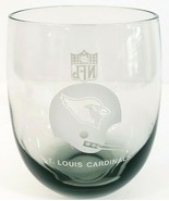 NFL Vtg St Louis Cardinals High Ball Glass Smokey Grey 12 Oz Set of 2 - $14.01