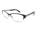 Christian Dior Eyeglasses Frames CD3769 BTD Silver Black Cat Eye 52-15-140 - £127.54 GBP
