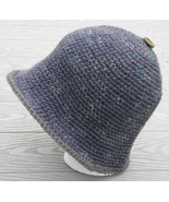 Flowing Dark Gray Medium Size Crocheted Cloche - Handmade by Michaela - £27.65 GBP