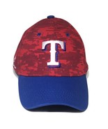 Texas Rangers Red Camouflage MLB Baseball Snapback Hat Adjustable Cap - £18.05 GBP