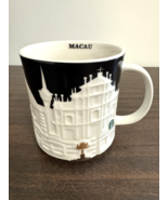 Starbucks Coffee Skyline Collector Series 3D Relief Mug Macau 2012 16 Ou... - $83.19 CAD