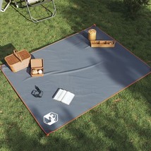 vidaXL Picnic Blanket with Pegs Gray and Orange 80.7&quot;x61&quot; - €47,76 EUR