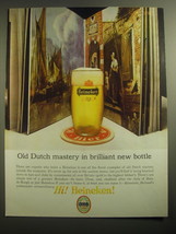 1965 Heineken Beer Ad - Old Dutch mastery in brilliant new bottle - £14.44 GBP