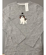 Size 8 New Janie and Jack Boys Long Sleeve Beanie Dog Tee BNWTS - $26.99