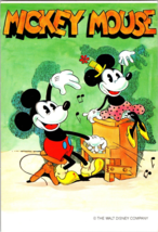 Vtg Postcard Mickey Mouse, Pianist Mickey, The Walt Disney Company - £5.17 GBP