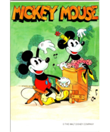 Vtg Postcard Mickey Mouse, Pianist Mickey, The Walt Disney Company - £5.19 GBP