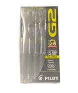 12 Pilot® G-2® Retractable Gel ROLLER Pens Fine Point 0.7mm BLACK 31136 ... - $20.32 CAD