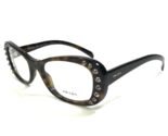 Prada Eyeglasses Frames VPR 21R 2AU-1O1 Tortoise Cat Eye Gray Studded 51... - £101.19 GBP