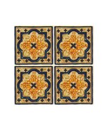 Gift Toy Gold And Blue Ornamental Floor Tile 2X2 Construction Piece Mini... - €4,29 EUR