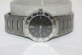 Bvlgari Bulgari BB30SSD Black Dial Date Stainless Steel Quartz Watch Swiss 30ATM - £629.57 GBP