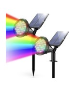 Solar LED Flood Lamp Spotlights Outdoor Garden Pathway Wall Landscape Li... - $24.74