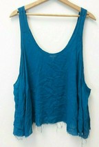 Intimately Free People Women&#39;s Blue Oversized Swing Top Rayon Size S Small, EUC - £9.01 GBP