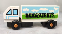 Ben &amp; Jerry&#39;s Ice Cream Truck Tractor Trailer Wood Truck Montgomery Schoolhouse - £7.98 GBP