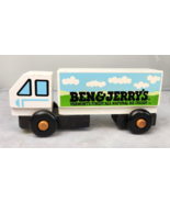 Ben &amp; Jerry&#39;s Ice Cream Truck Tractor Trailer Wood Truck Montgomery Scho... - £7.96 GBP