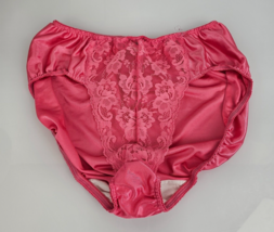 Vintage Fruit of the Loom Pink Lace Second Skin Shiny Satin Sissy Pantie... - £38.91 GBP