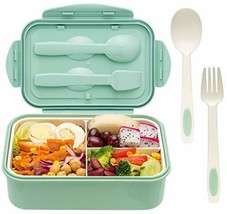 Bento Boxes for Adults, For Kids Spoon &amp; Fork - Leak-Proof, Food-Safe Materials - £30.62 GBP
