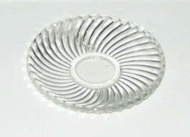 Vintage Federal Clear Glass Mini Saucer Swirl Pattern - £9.50 GBP