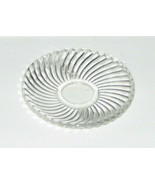 Vintage Federal Clear Glass Mini Saucer Swirl Pattern - £9.28 GBP
