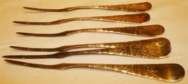ANTIQUE SILVERPLATED ROGERS BROS. 1847 LOBSTER MARROW NUT PIC SET OF 6 P... - $64.00