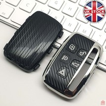Carbon Fibre Pattern TPU Car Key Fob Cover Case For Land Range Rover Jag... - £19.65 GBP